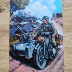 PLAQUE M&Eacute;TAL SIDE CAR WH