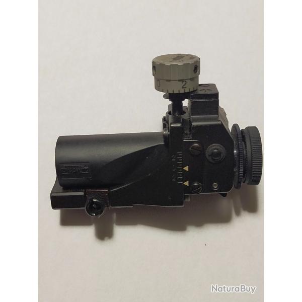 DIOPTRE ANSCHUTZ 25 CLICS COURT UNE VIS DE FIXATION.