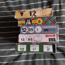 Cartouches calibre 12 x65