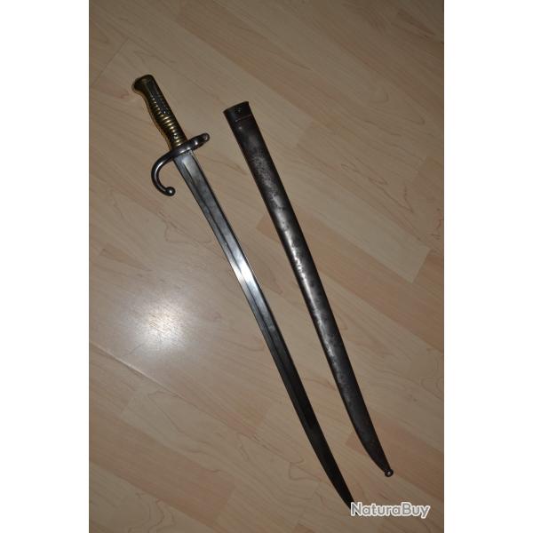 baionnette chassepot tr�s rare s�rie X tout au num�ro.