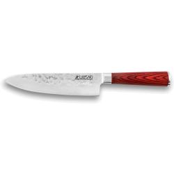 Wusaki Couteau Chef - S&eacute;rie pakka - Lame 200mm - Manche pakka