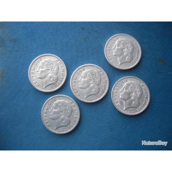 Monnaies 5 francs LAVRILLIER 1947