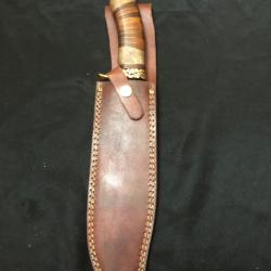 GRAND COUTEAU DE CHASSE LAME DAMAS