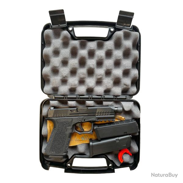 POLYMER 80 - PFS9 COMPACT Canon Flut� et Filet� 1/2-28 TPI Cal. 9x19mm - CLONE GLOCK 19 Filet�