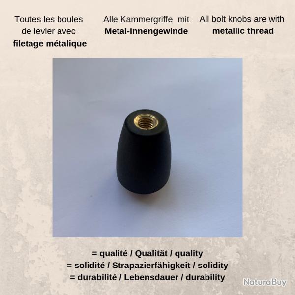 Levier d'armement long Noir pour Blaser R93, R8, CZ457, Beretta BRX1, Bergara B14, Mauser, Merkel,..