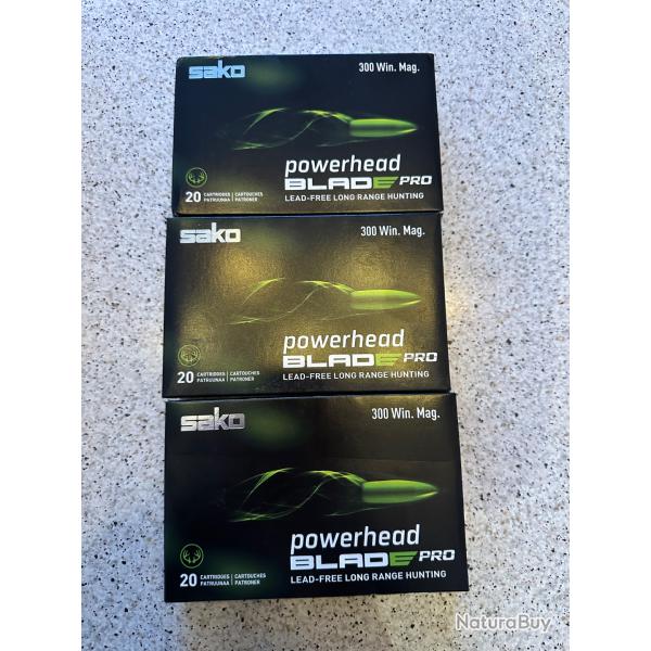 3 bo�tes Sako Powerhead Blade pro 300wm 175gr