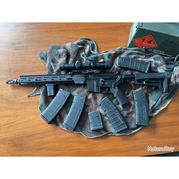M4 Geissele Automatics Super Duty MOD1 14.5�et ses accessoires.