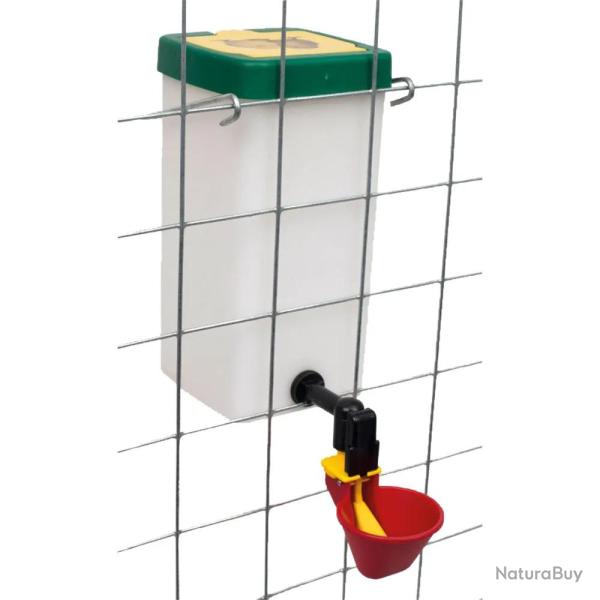Lot de 5 abreuvoirs de cage � coupelle large 1L Olba