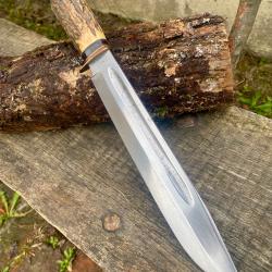 Grand et massif poignard Bowie big western "Highgrade" Solingen Germany  1950's  / 40cm