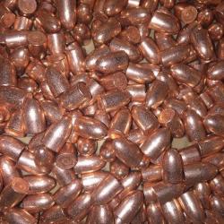 Balles MPF 38 auto RN 125 Gr TMJE &Oslash; 356" / 500 Ogives cuivr&eacute;es