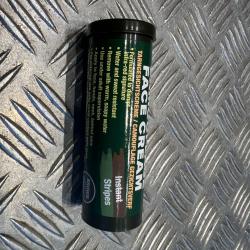 tube cremes maquillage camo bi-color bcb camouflage vert et marron