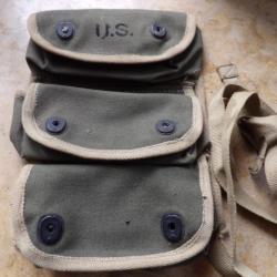 parachutiste para porte MUSETTE &agrave; GRENADES US army BOYT43 ww2 seconde guerre Am&eacute;ricain TTBE GI