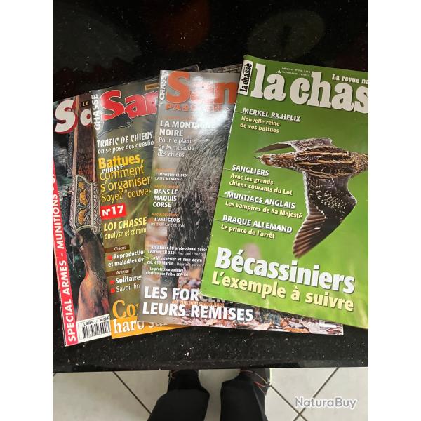 Lot revues chasse sanglier b�casse