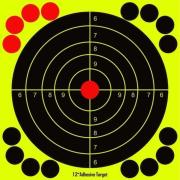 MEISO 200 Autocollants De Cibles De Tir Réactives - 76 Mm - Jaune Fluorescent