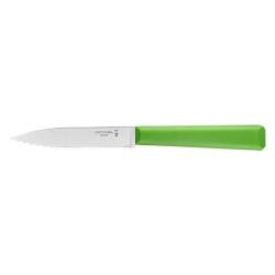Couteau Opinel Office crant&eacute; n&deg;313 Vert - Lame 100mm