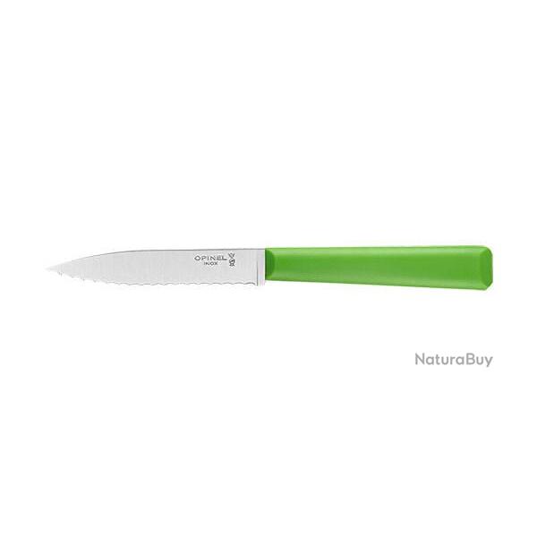 Couteau Opinel Office crant� n�313 Vert - Lame 100mm