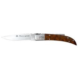Couteau R&eacute;gional Le Camarguais N&deg;10 Trident soud&eacute; Manche Amourette Lame 100mm