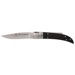 Couteau R&eacute;gional Le Camarguais N&deg;10 Trident soud&eacute; Manche Eb&egrave;ne Lame 90mm