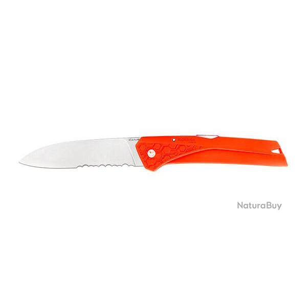 Couteau R�gional Florino Kiana orange Lame crant�e 87mm