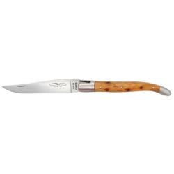 Couteau R&eacute;gional Coutelier de Thiers Laguiole 1 pi&egrave;ce Manche Bois de Cade