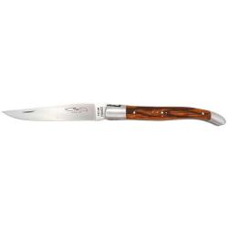 Couteau R&eacute;gional Coutelier de Thiers Laguiole 1 pi&egrave;ce Manche Bois de Serpent