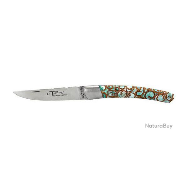 Couteau R�gional Coutellerie Chevalerias Le Thiers 1 pi�ce Manche Cannelle Vert