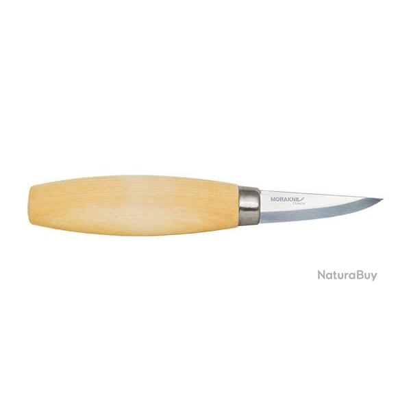 Couteau � Bois Morakniv Carving droit 120 acier carbone