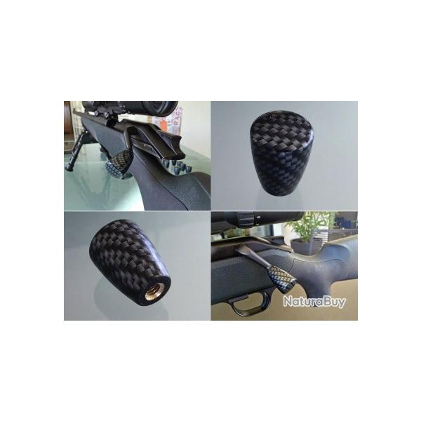 Levier d'armement long finition CARBONE pour Blaser R8, R93, Beretta BRX1, Bergara B14, Mauser,
