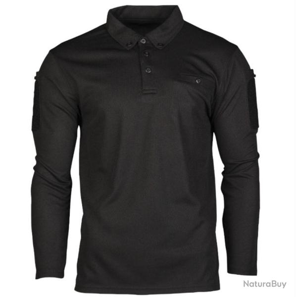 Polo tactique Manche Longue Noir L
