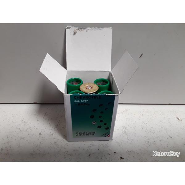 X5 cartouches SAPL chevrotine cal.12/67 gomm cogne