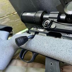 Levier d'armement long ALU molet&eacute; noir pour Blaser R8, R93, Beretta BRX1, Bergara B14, CZ457,...