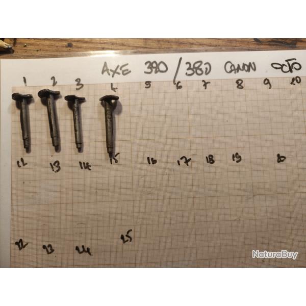 Axe barillet 320/380 canon octogonale