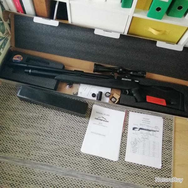 Carabine PCP Snowpeak M25 Calibre 5.5mm ou.22  Complet avec lunette - chargeurs +valve full power