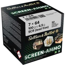Cartouches cin&eacute; tir Screen-Ammo 7x64 FMJ zinc 100 grs. (Calibre: 7x64)