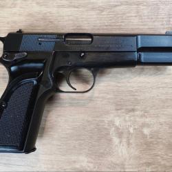 Pistolet semi-automatique BROWNING (FN) GP-35 carcasse acier - Surplus Police - Cal. 9x19 (Occasion)