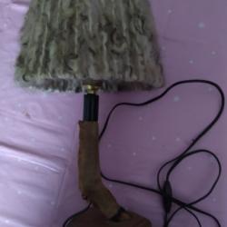 patte de cheveuil mont&eacute; en lampe