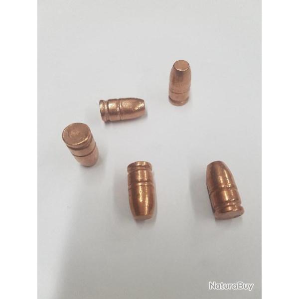 Balles MPF 8 MM RNFP 130 Grains TMJL � 323" / 250 Ogives plomb cuivr�es port offert