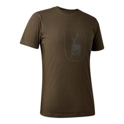T-shirt avec logo Vert Deerhunter DESTOCKAGE HIVER -50%