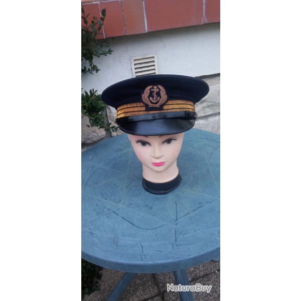 Casquette k�pi officier Marine Fran�aise 1960 taille 58