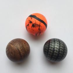 Boule de levier XXL 29mm finition CARBONE ou CAMO orange/noir ou NOYER pour BLASER, BERGARA, BERETTA