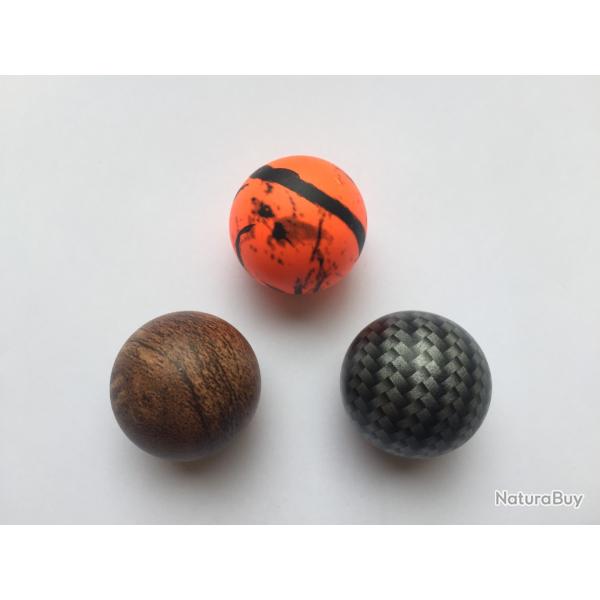 Boule de levier XXL 29mm finition CARBONE ou CAMO orange/noir ou NOYER pour BLASER, BERGARA, BERETTA