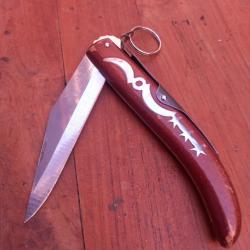 Grand Couteau R&eacute;gional OKAPI SOUTH AFRICA &agrave; Palme  Manche en Bois