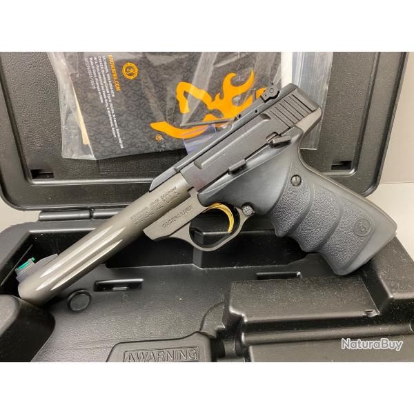 BROWNING BUCK MARK Lt gray calibre 22 lr canon flut� 5.5'' avec mallette et accessoires