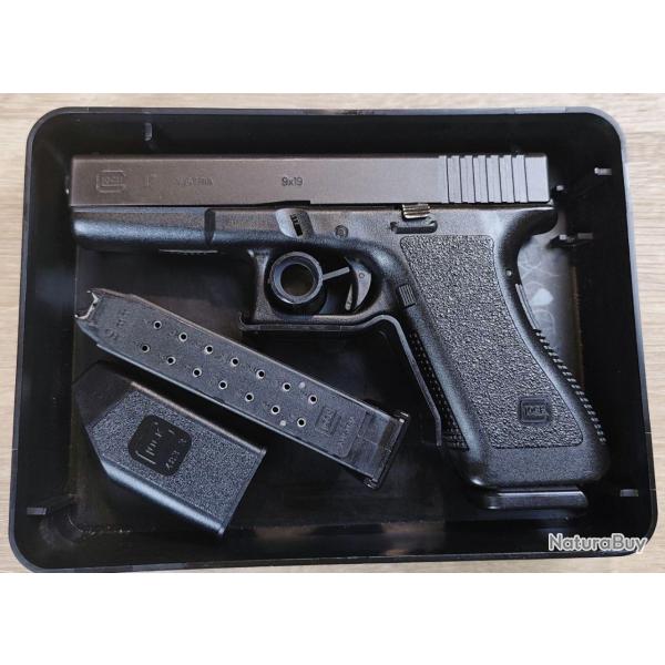 Pistolet GLOCK 17 Gen 2 - Surplus Police Belge - 2 chargeurs et boite (Occasion)