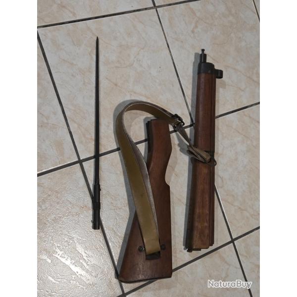 Bois complet MAS 36 + baionnette + sangle