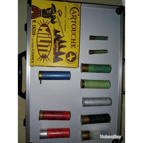 ancienne cartouche de chasse