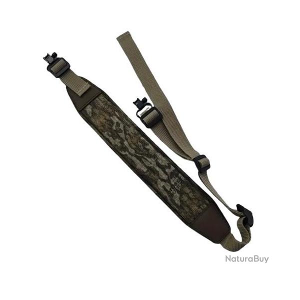 Bretelle n�opr�ne beige carabine de chasse - Livraison gratuite
