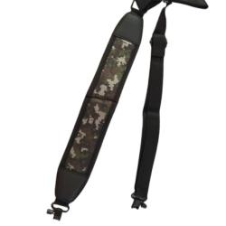 Bretelle n&eacute;opr&egrave;ne Noire-Pixel carabine de chasse - Livraison gratuite