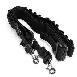Bretelle 15 munitions calibre 12 - Noir - Livraison Gratuite