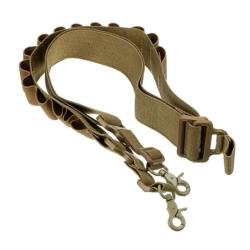 Bretelle 15 munitions calibre 12 - Beige - Livraison Gratuite